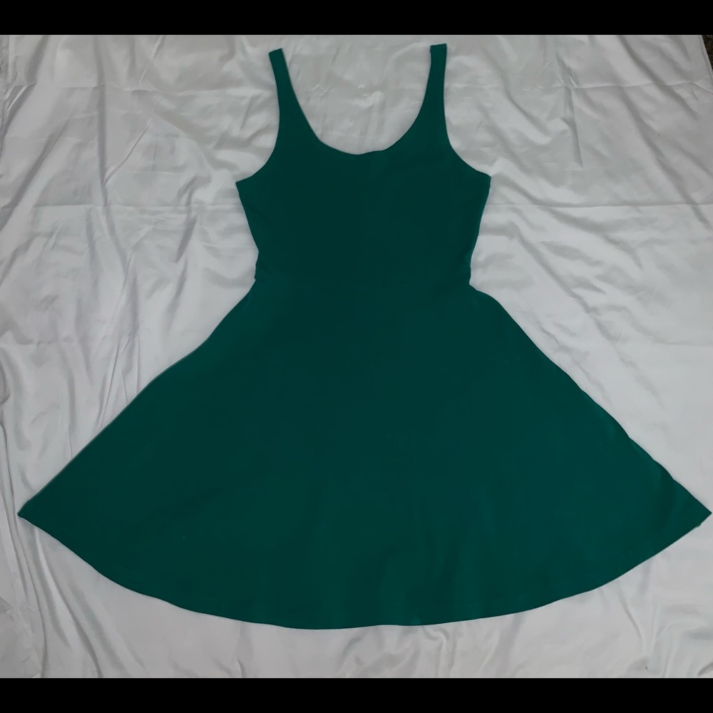 Formal Express Green Dress Great Condition
